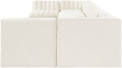 Rummi - Armless Velvet Performance Fabric Upholstered 9 Piece Modular Sectional