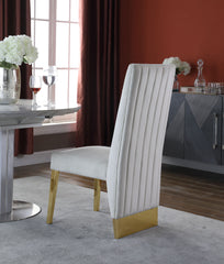 Porsha - Dining Chair with Gold Legs (Set of 2)