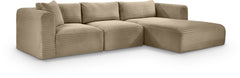 Shaggy - Fabric 3 Piece Modular Sectional