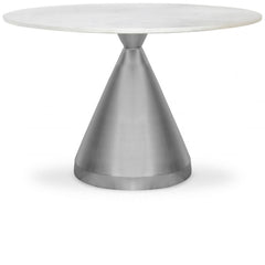 Emery - Marble/Stone Dining Table - White