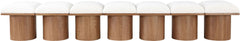 Pavilion - 7 Piece Modular Bench With Brown Base