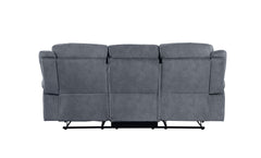 Zubaida - Two Tone Recliner Sofa With USB Port Drop Down Table
