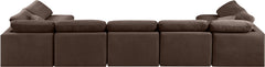 Indulge - Velvet 7 Piece Modular U-Shaped Sectional