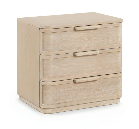 Tiberio - Oak Veneer And Solid Wood Nightstand