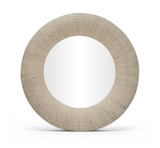 Meadow - Round Jute Rope Framed Mirror