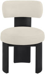 Atelier - Vegan Leather Upholstered Dining Chair (Set of 2) - Taupe / Painted Black
