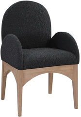 Waldorf - Boucle Dining Arm Chair With Natural Legs