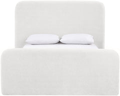 Fira - Chenille Fabric Upholstered Bed