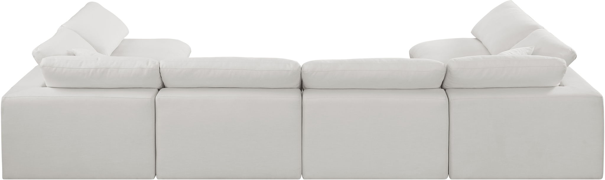 Comfy - 6 Piece Linen Modular Armless Sectional