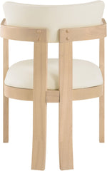 Lavrin - Vegan Leather Dining Arm Chair (Set of 2) - Natural Base