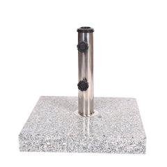 Umbrella Holder Square 55 Lbs Umbrella Base - Natural / Gray