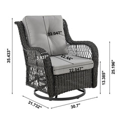 Fruttuo - 3 Piece Outdoor Patio Set