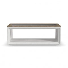 Melody - Rectangular Coffee Table With Casters - White