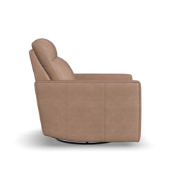 Dutch - Power Swivel Gliding Recliner With Power Headrest, Lumbar, Heat & Massage