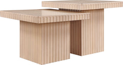 Spencer - 18" Oak Veneer 2 Piece Coffee Table