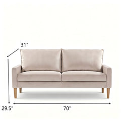 Upholstered Sofa, 3 Seater Couch For Living Room