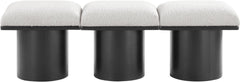 Pavilion - 3 Piece Modular Bench With Black Base