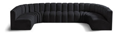 Arc - Velvet Modular U-Shaped Sectional