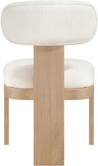 Timbra - Linen Textured Fabric Upholstered Dining Chair (Set of 2) - Natural Base