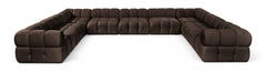 Orin - Velvet Performance Fabric Upholstered 9 Piece Sectional