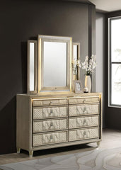 Lorient - 8-Drawer LED Bedroom Dresser Cabinet