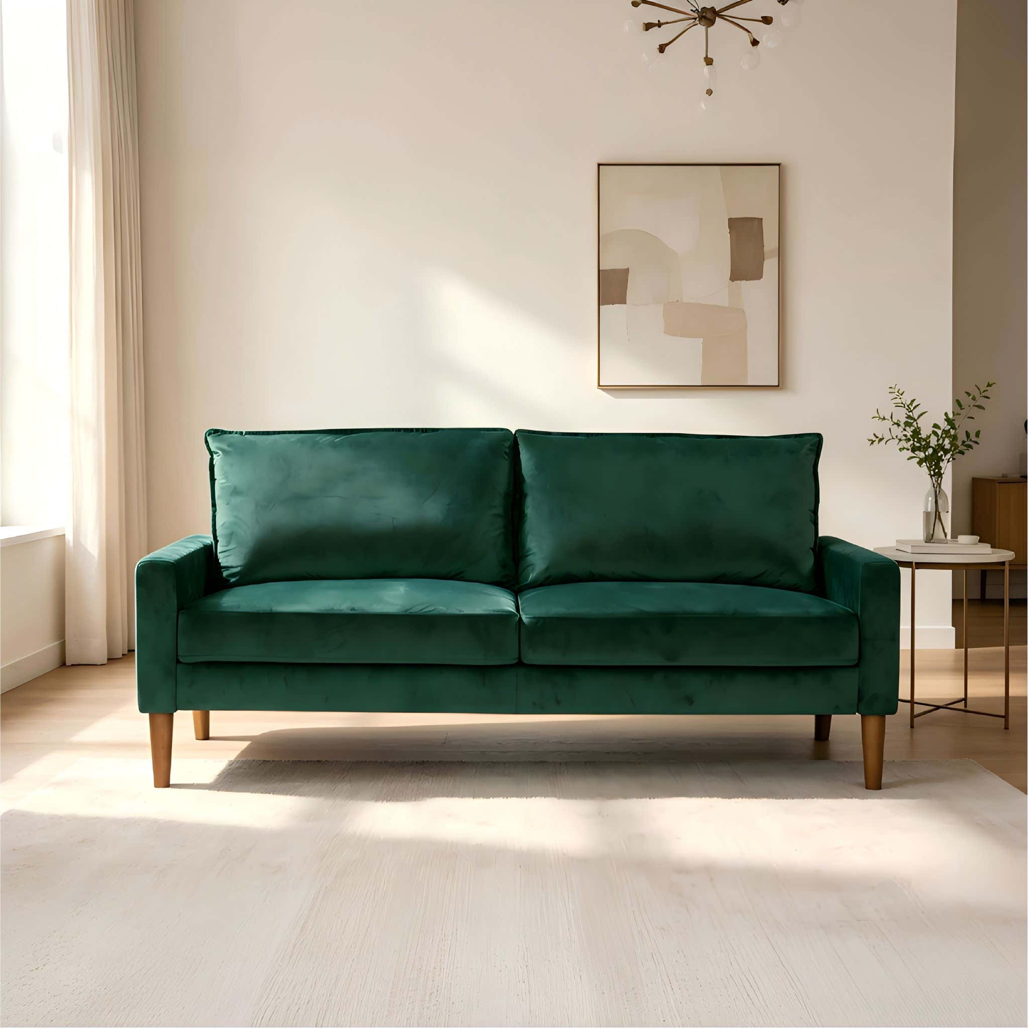 Upholstered Sofa, 3 Seater Couch For Living Room