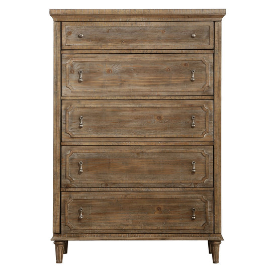 5 Drawer Chest With Construction - Taupe