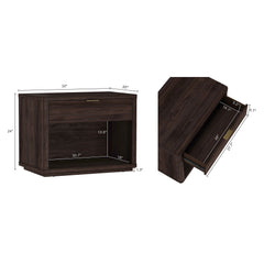 Evelyn - Nightstand With 1 Drawer And Open Shelf