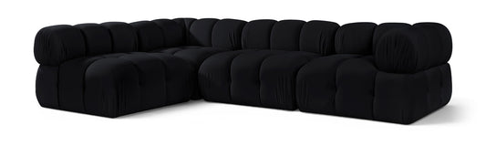 Orin - Fabric Velvet 4 Piece Modular Sectional