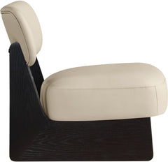 Vetra - Vegan Leather Upholstered Accent Chair With Black Base