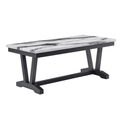 T1319 - Coffee Table - Black / White