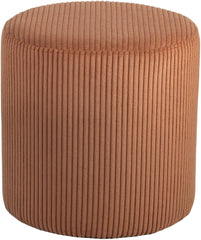 Roy - Round Microsuede Ottoman / Stool