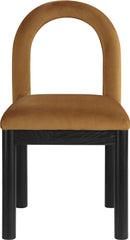 Conrad - Velvet Dining Chair With Black Legs