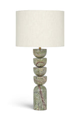 Opus - Linen Textured Fabric And Brass Table Lamp
