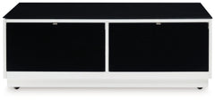 Gardoni - White / Black - Rectangular Cocktail Table