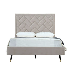 Crosby - Bed With Upholstered Headboard And Slats