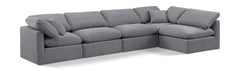 Indulge - Velvet 5 Piece Modular Sectional