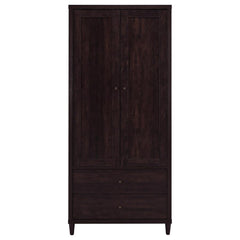 Wadeline - 2 Door Tall Accent Storage Cabinet - Rustic Tobacco