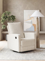 Oaklynn-Manor - Swivel Glider Recliner - Canvas