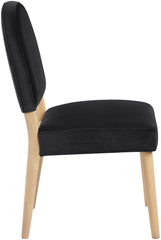 Varinelle - Velvet Dining Chair (Set of 2) - Natural Frame