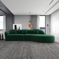 Elijah - Japandi Style Curvy Sectional Sofa