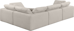 Comfy - 4 Piece Linen Fabric Modular Sectional