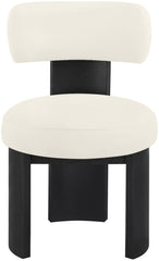 Atelier - Vegan Leather Upholstered Dining Chair (Set of 2) - Black Frame