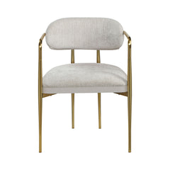 Zayn - Arm Chair (Set of 2) - Beige / Gold