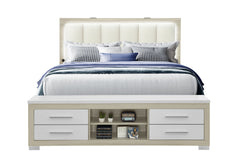 Madison - King Storage Bed - Natural