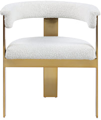 Romeo - Boucle Dining Chair With Gold Base (Set of 2)