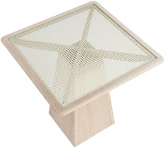 Atrium - Glass Top And Wood Base Dining Table