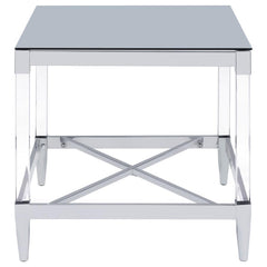Lindley - Square Tempered Mirror Acrylic Table