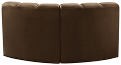 Arc - Velvet 2 Piece Modular Sofa