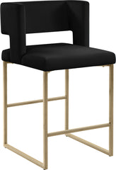 Caleb - Counter Stool with Gold Legs (Set of 2)